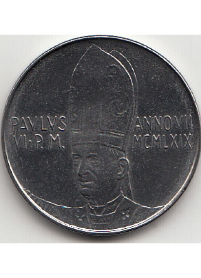 1969 Anno VII - Lire 50 Fior di Conio Paolo VI    